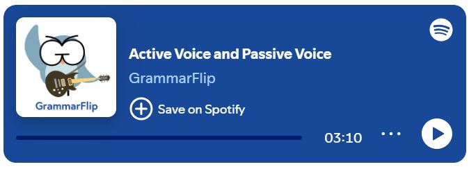 active voice and passive voice song